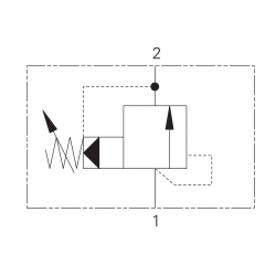 1AR100-P-20S – zawór przelewowy Danfoss, zakres 10–210 bar, nr kat. 407AA00123A