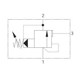 1UL60-P-35S – zawór przelewowy Danfoss, zakres 150–350 bar, nr kat. 407AA00033A