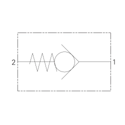 CV3-8-P-0-010 – zawór zwrotny Danfoss, otwarcie 0,7 bar, C-8-2, nr kat. 02-171257