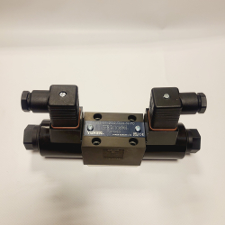 Rozdzielacz hydrauliczny Yuken DSG-01-2D2-D24-N-70 NG6 suwak D 24VDC 2 cewki pośredniego działania