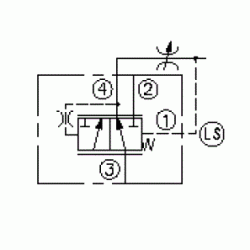 Kompensator HydraForce EC10-42-0-N-80 VC10-4 45 l/min 241 bar 5,5 bar