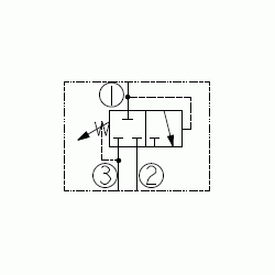 Zawór sekwencyjny HydraForce PS10-36A-0-N-30 VC10-3 56,8 l/min 241,3 bar 31,7–206,7 bar