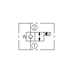 SF08-22M-0-P-0 – zawór elektromagnetyczny dwudrogowy HydraForce, normalnie zamknięty (NC)