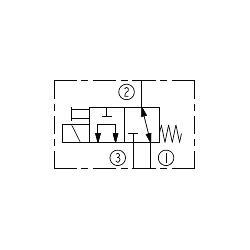 SV08-31-0-N-0 – zawór elektromagnetyczny 3/2 HydraForce, VC08-3, bez cewki
