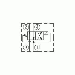 SV98-T40S-0-N-12DRZ Zawór czterodrogowy HydraForce VCT004 30,2 l/min 30 bar