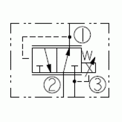 Zawór redukcyjno-przelewowy proporcjonalny HydraForce TS10-36C-0-N-0 VC10-3 57 l/min 241 bar 6,9-117 bar