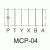 Zawór zwrotny Yuken MCP-04-4-10 NG16 P 300 l/min 350 bar otwarcie 4 bar nr kat. MCP-04-4-10